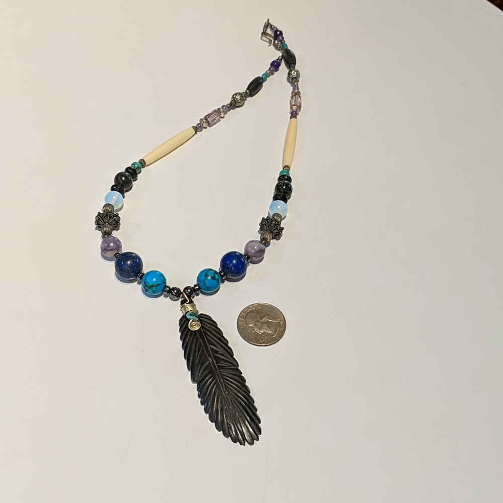 ❗️TAKING OFFERS❗️Indigenous Carved Buffalo Bone Necklace